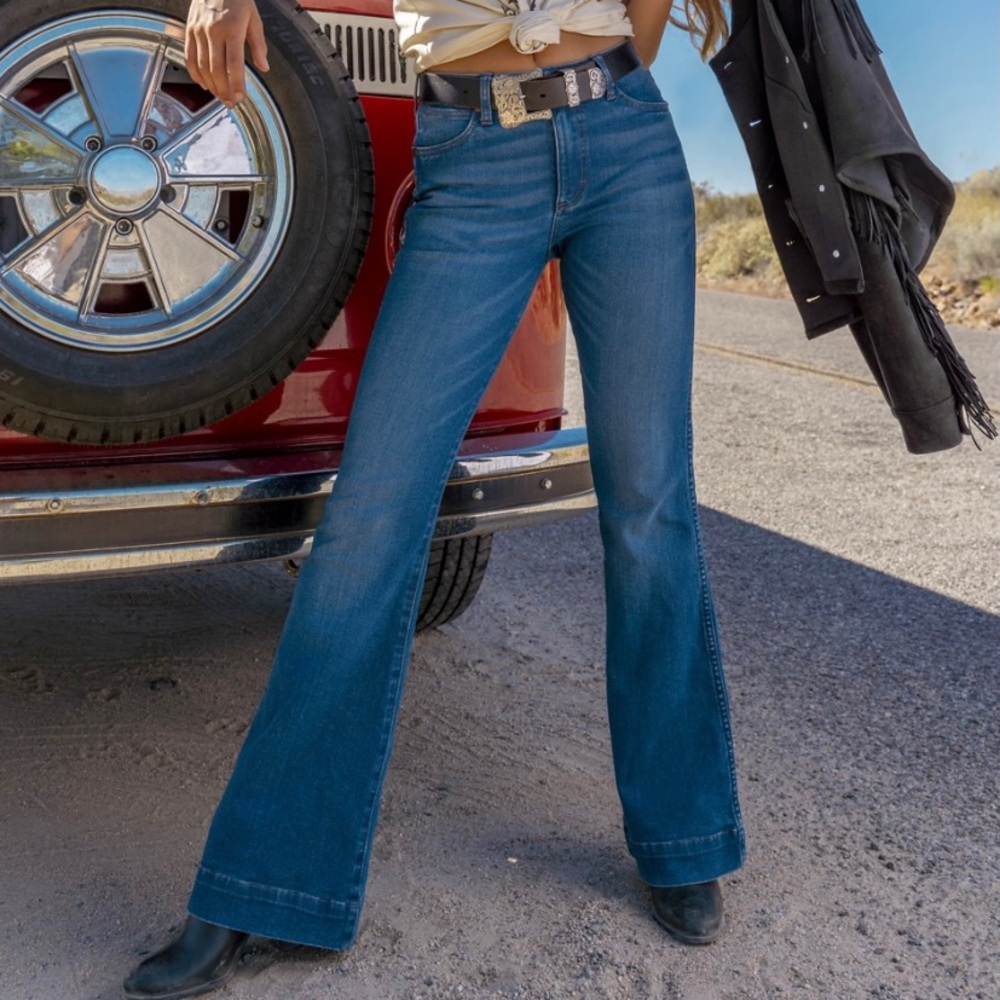 Wrangler retro premium Hi-rise Trouser Jean 25x32 BRAND NEW NEVER WORN
